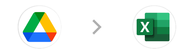Google Drive→Excel