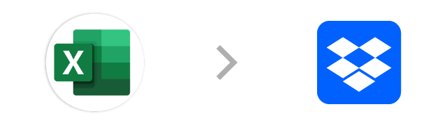 Excel→Dropbox