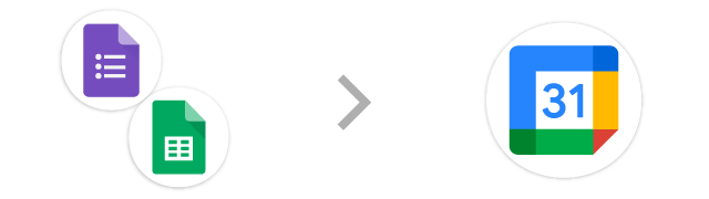 Google Forms(スプレッドシート)→Googleカレンダー