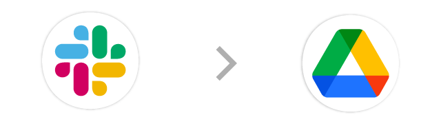 Slack→Google Drive
