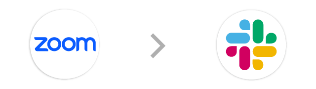 Zoom→Slack